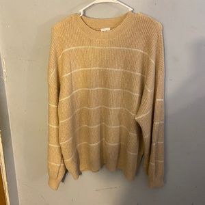 Rue21 Taupe Striped Sweater